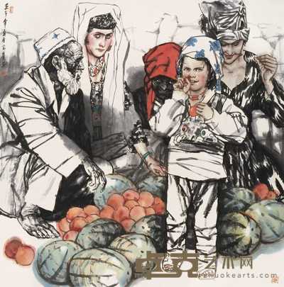 李宝峰 2002年作 丰收时节 镜心 123×123cm